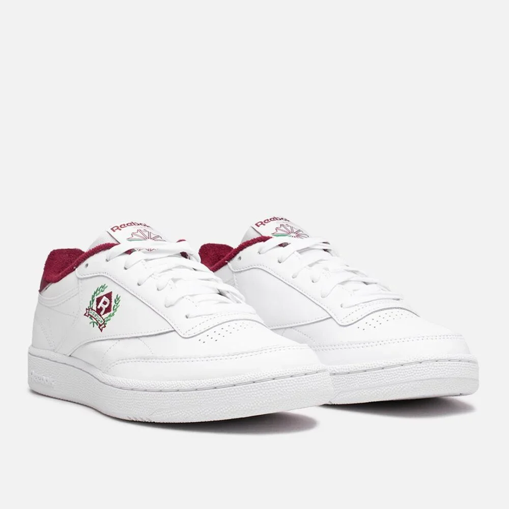 Reebok Club C 85 OG Crest White Classic Burgundy UNISEX NWT Size M 7.5/W9
